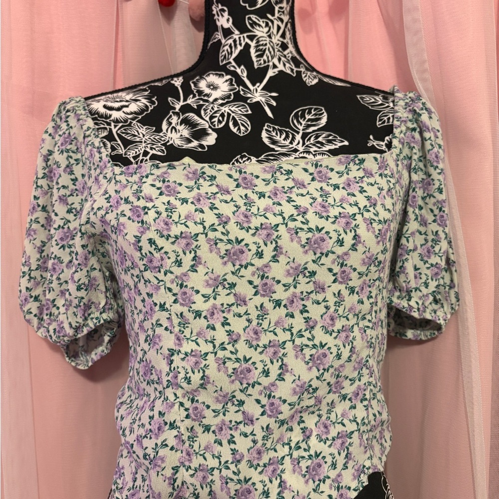 Forever 21 off-shoulder floral top